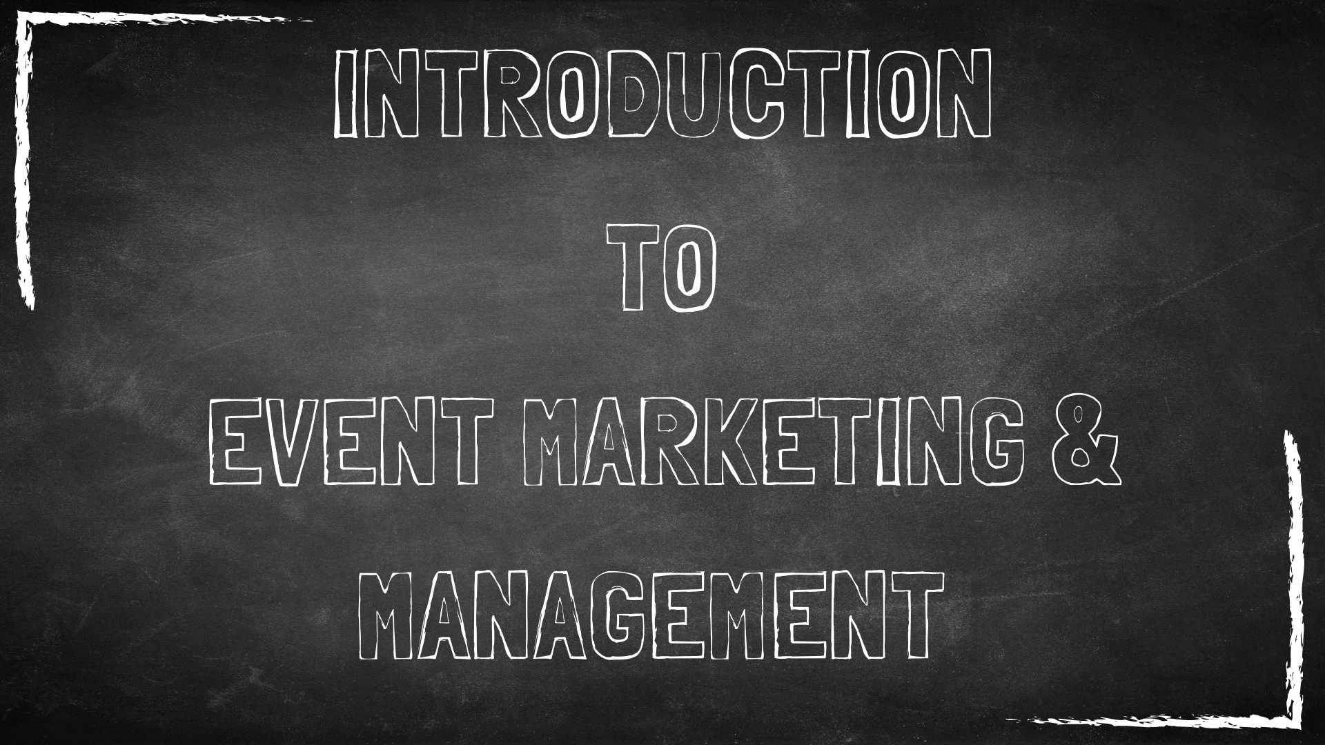 Event Management & Marketing Certification (Coming 2021)