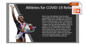 Athletes for COVID-19 Relief PPT