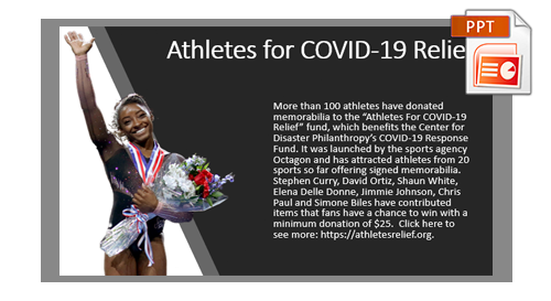 Athletes for COVID-19 Relief PPT